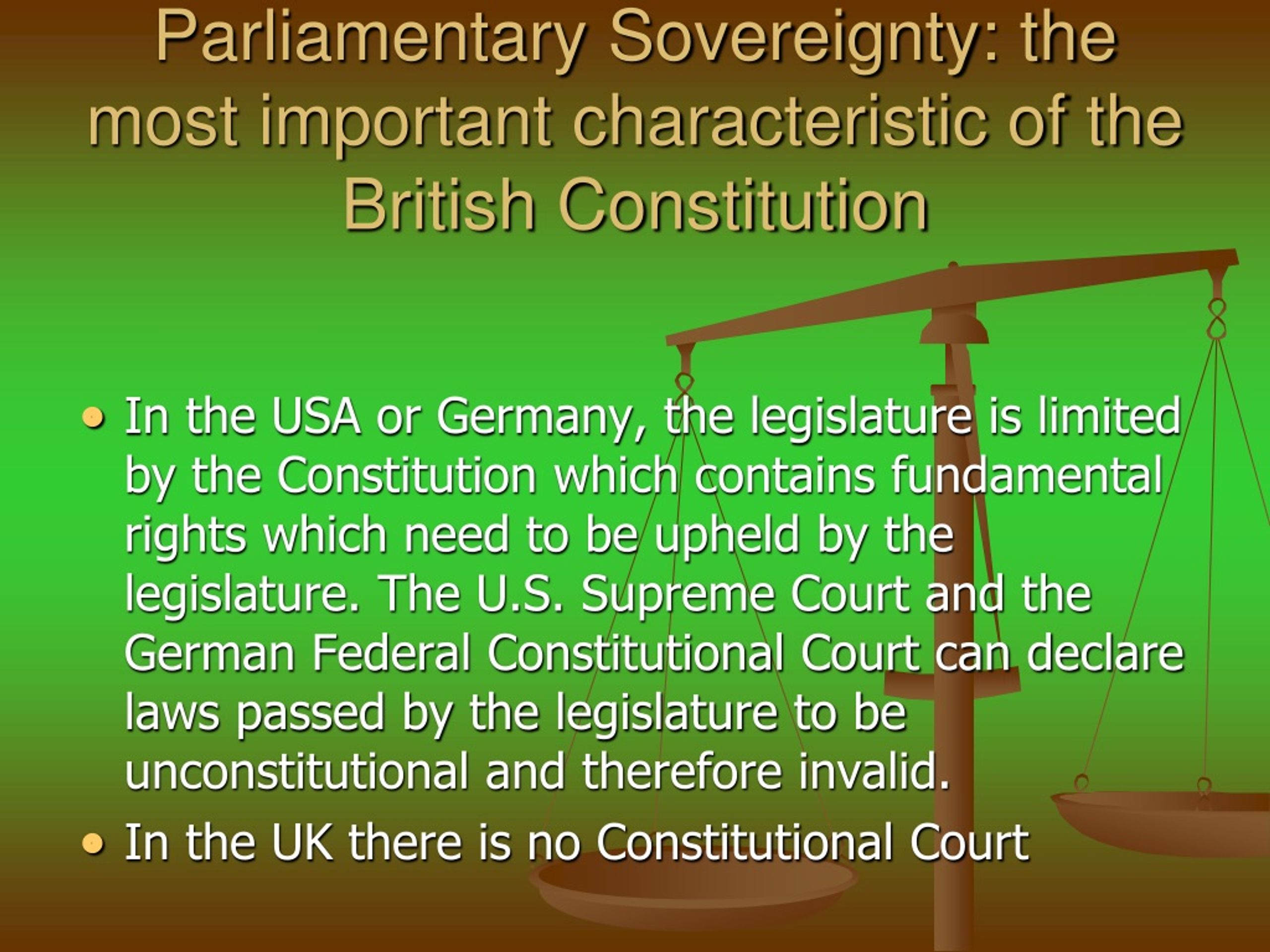 PPT - Parliamentary Sovereignty And Its Limitations PowerPoint ...