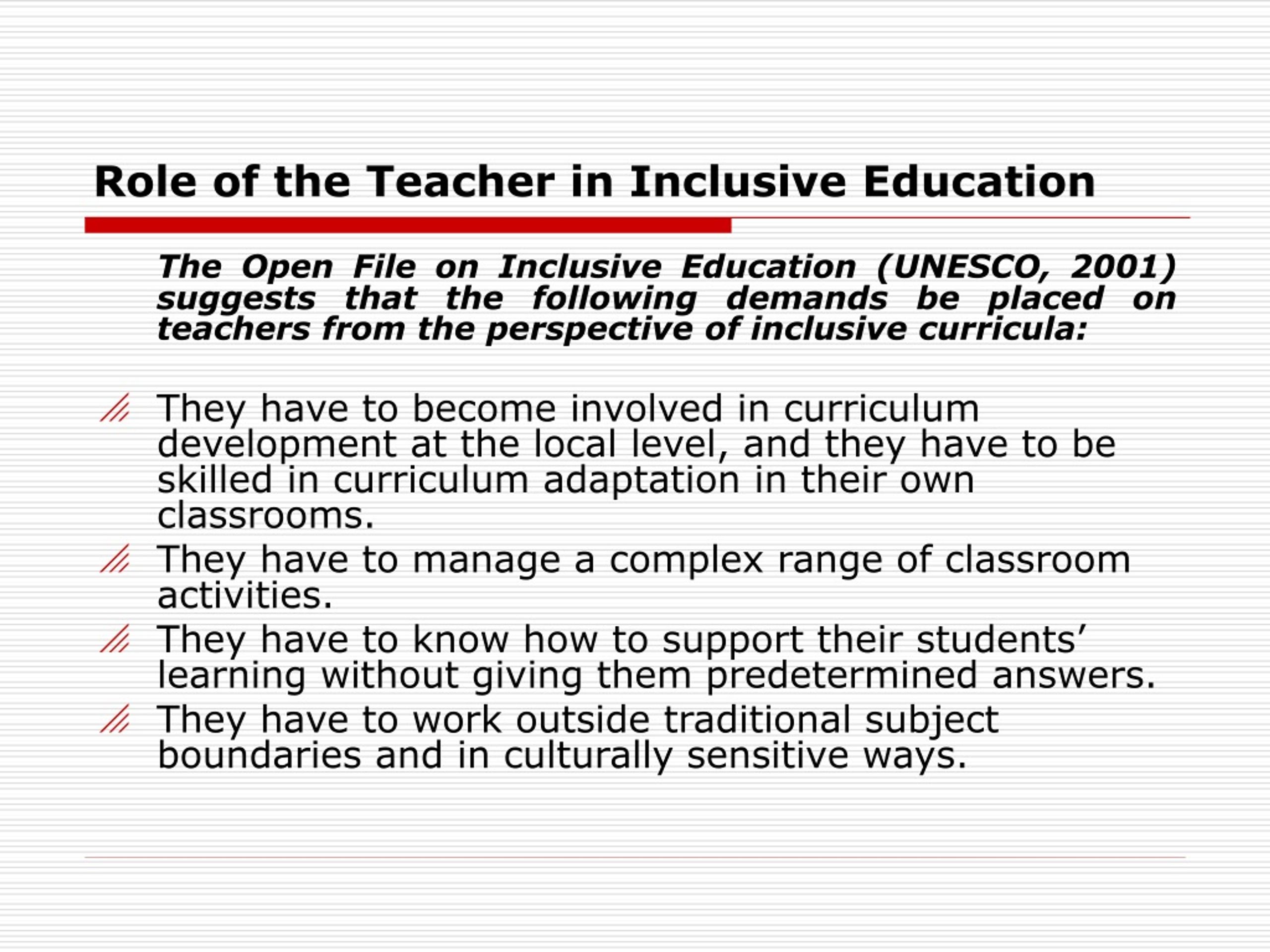 research study about inclusive education