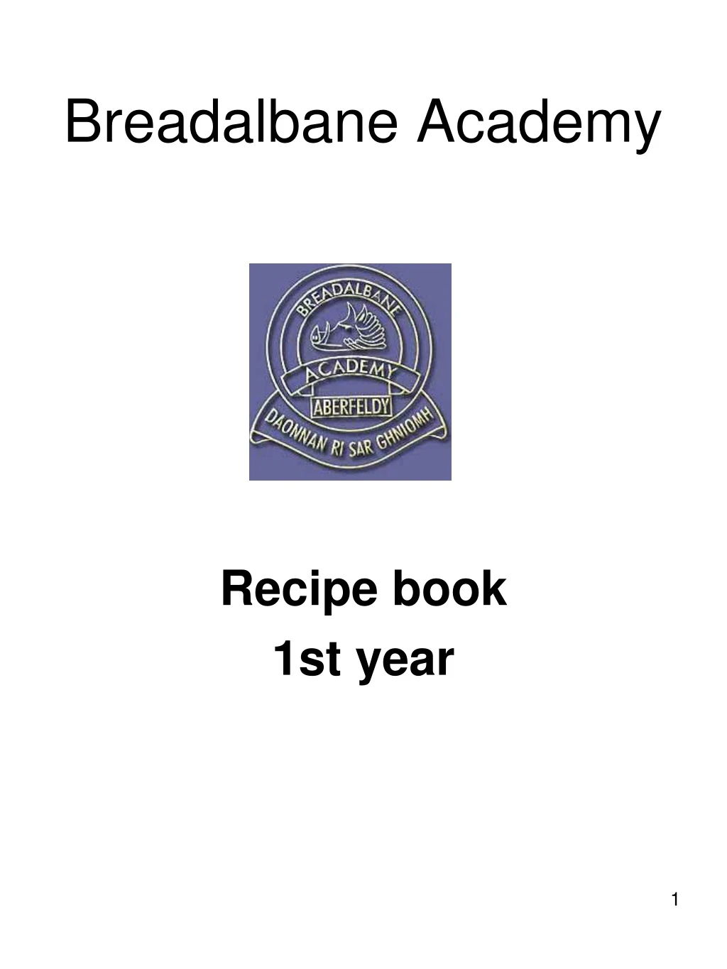 PPT Breadalbane Academy PowerPoint Presentation, free download ID