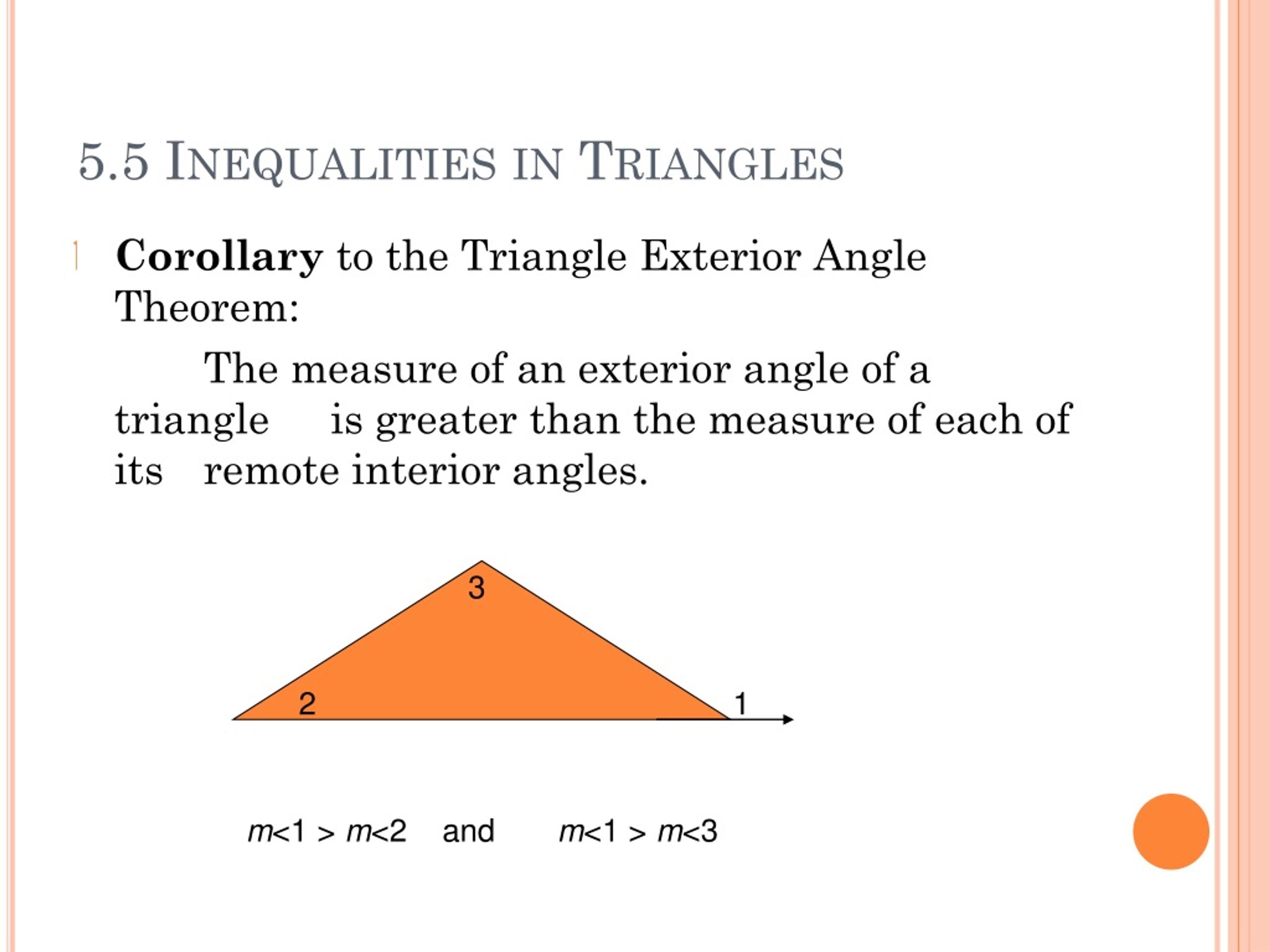 PPT - 5.5 Inequalities In Triangles PowerPoint Presentation, Free ...