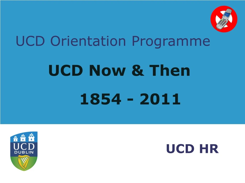 PPT UCD Orientation Programme PowerPoint Presentation, free download