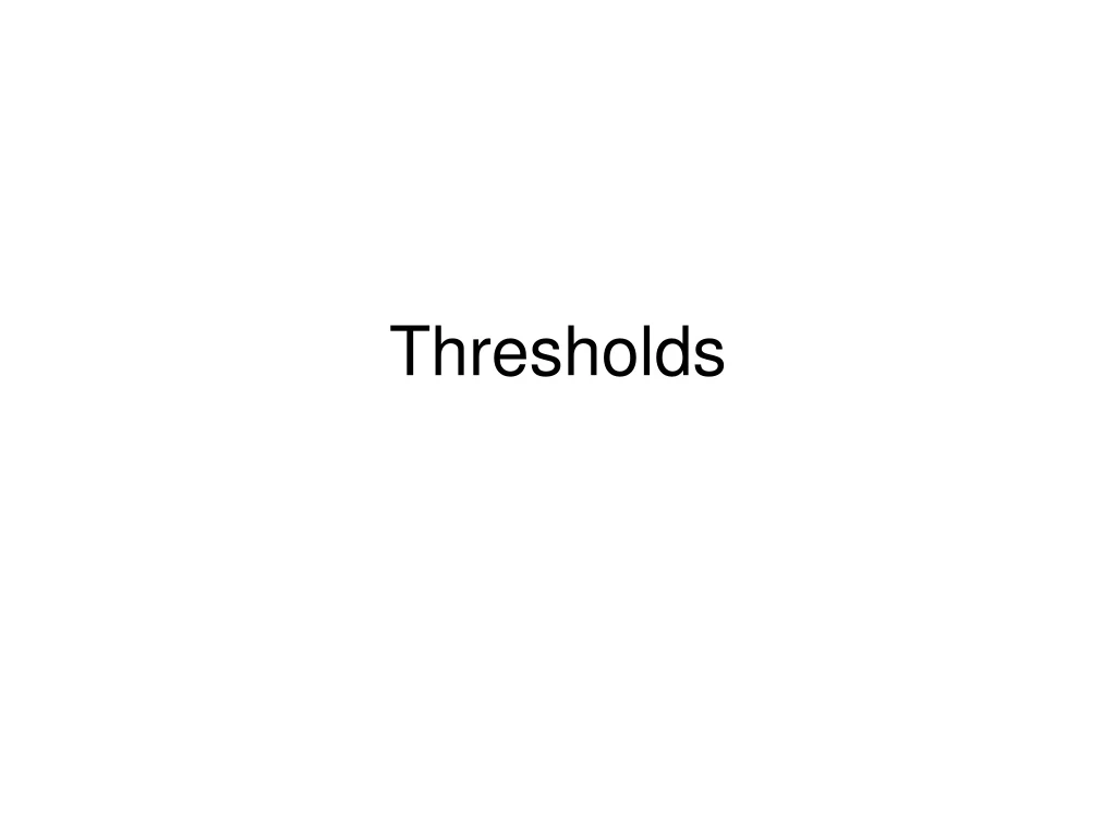 thresholds n.