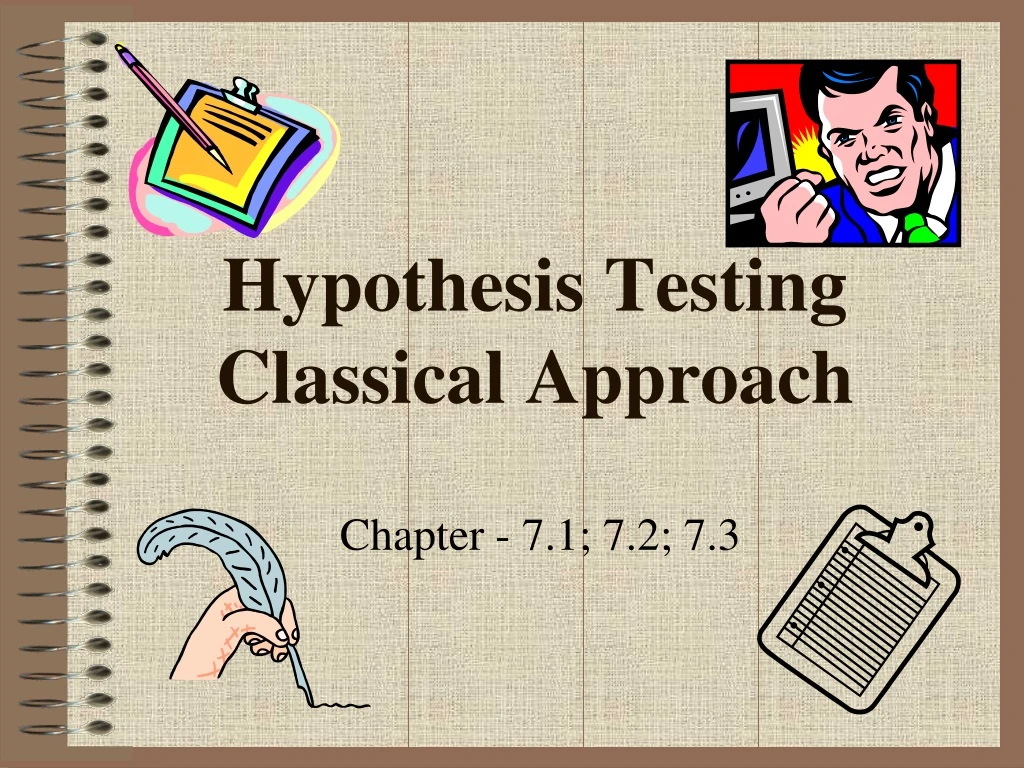 classical approach hypothesis testing calculator