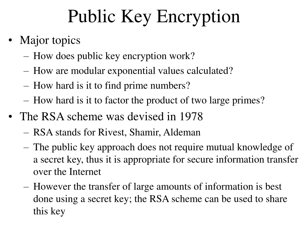 PPT - Public Key Encryption PowerPoint Presentation, free download - ID ...