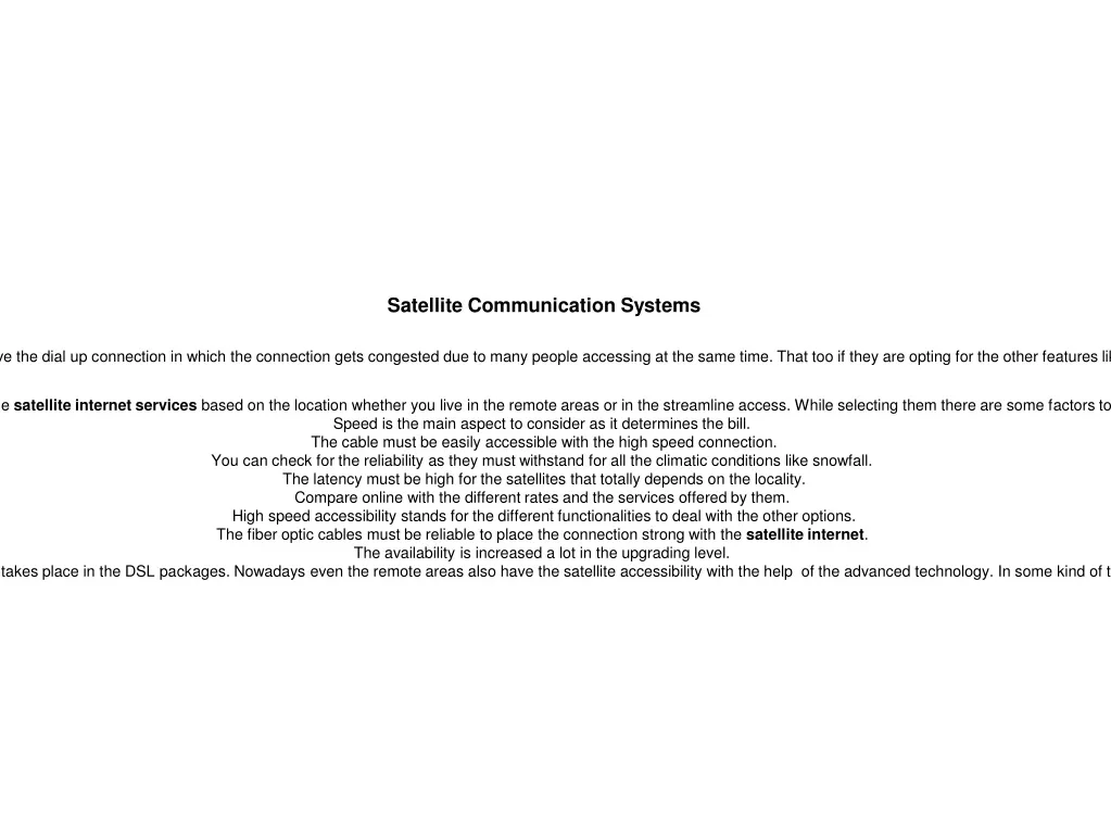 satellite communication systems the geostationary n.
