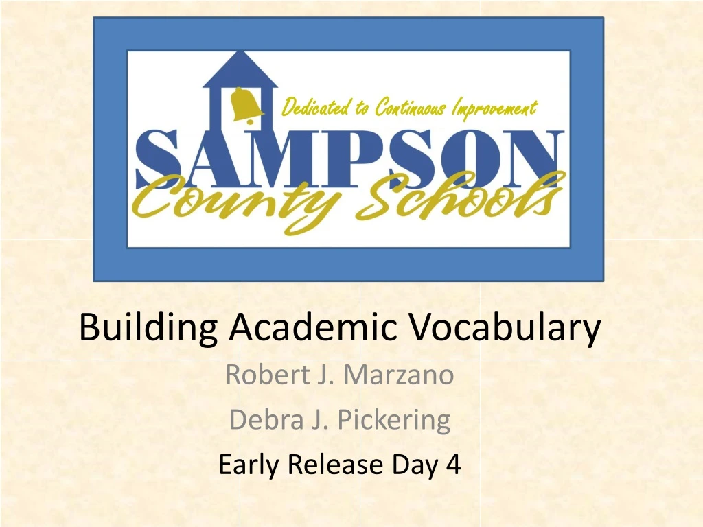 PPT - Building Academic Vocabulary PowerPoint Presentation, Free ...