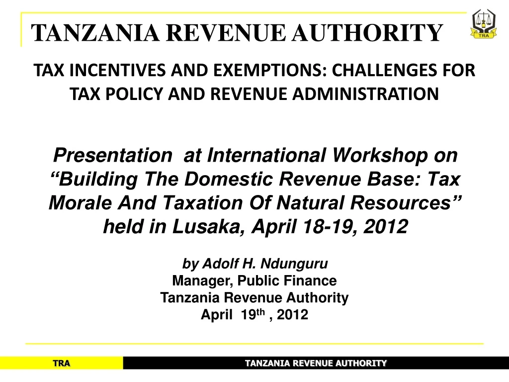 ppt-tanzania-revenue-authority-powerpoint-presentation-free-download