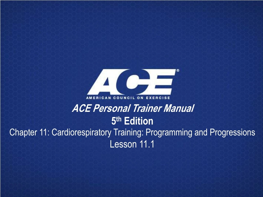 ace personal trainer