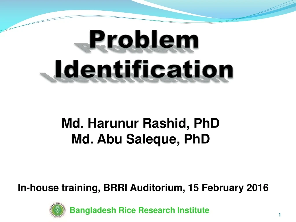 PPT - Problem Identification PowerPoint Presentation, free download ...