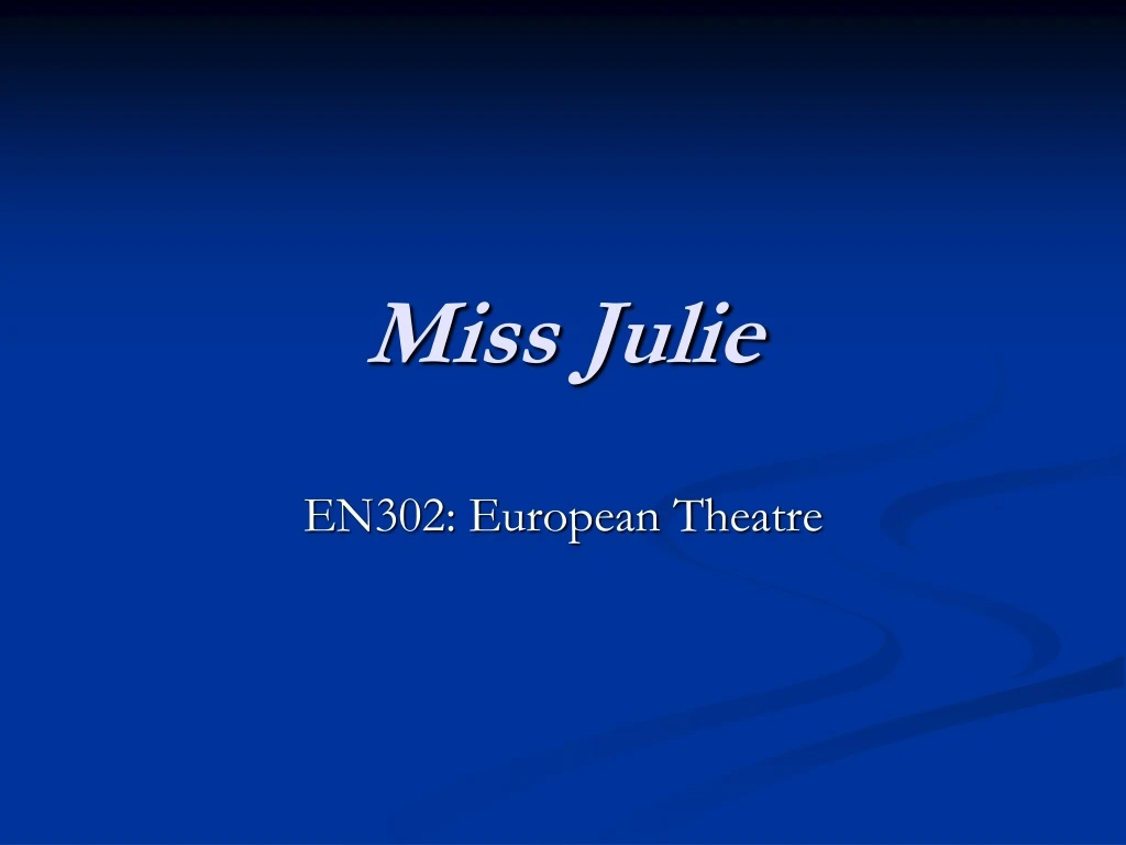 miss julie n.