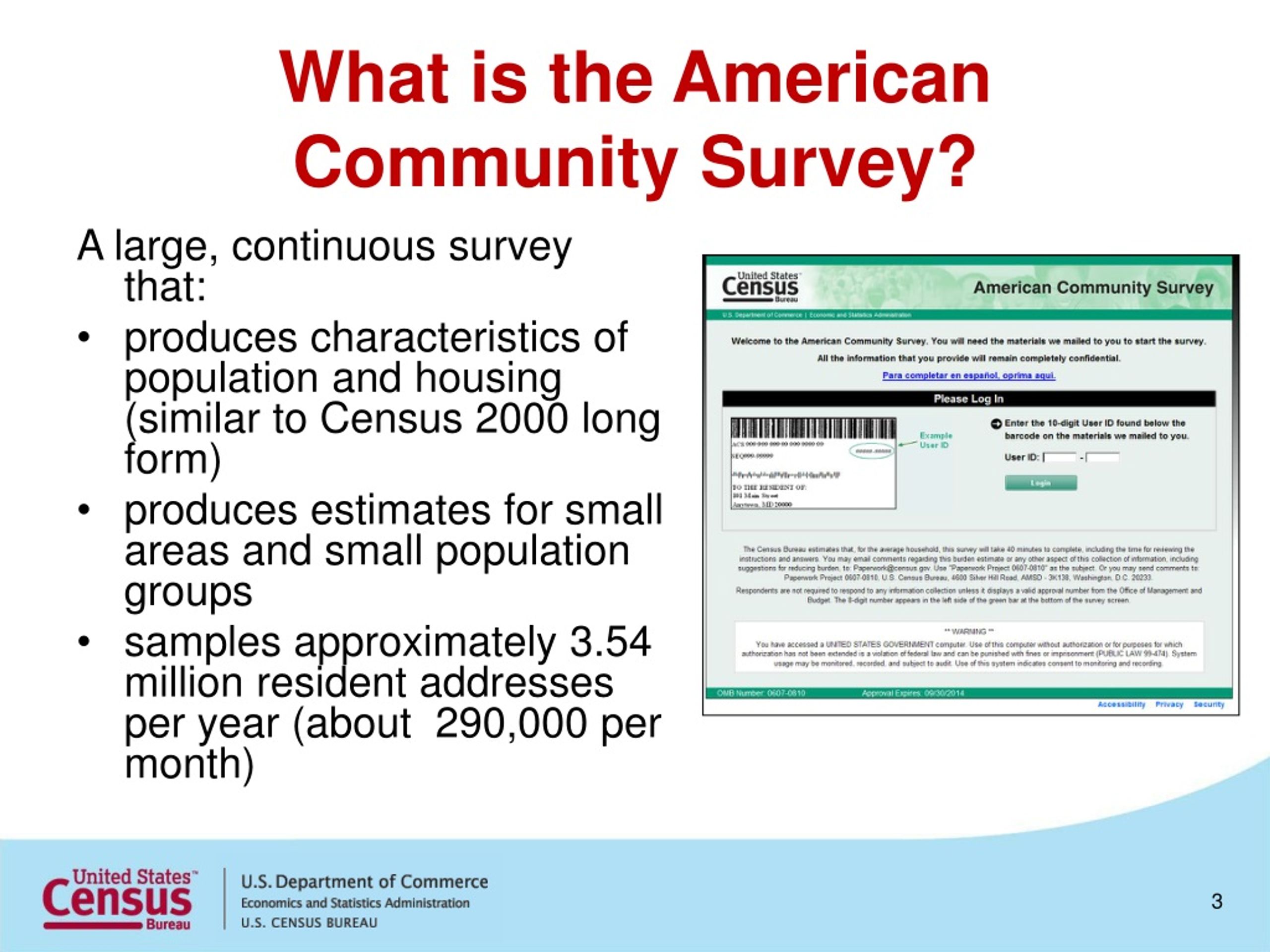 PPT - An Overview Of The American Community Survey Updated February ...