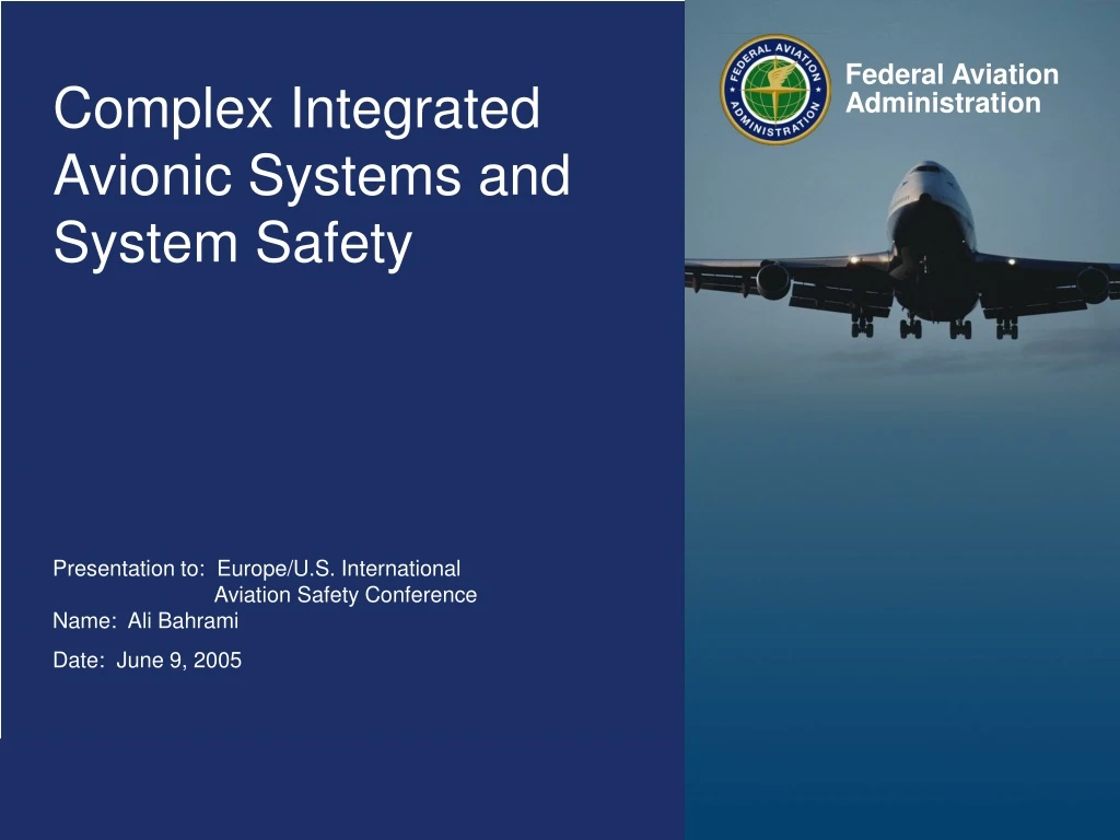 PPT - Complex Integrated Avionic Systems and System Safety PowerPoint ...