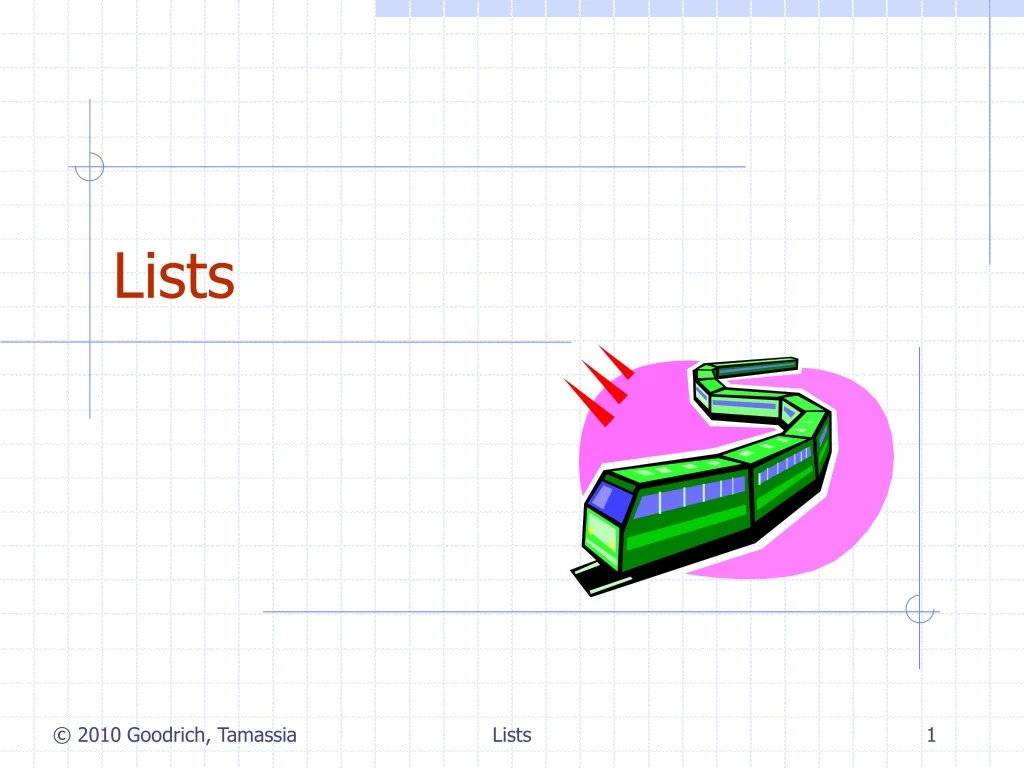 lists n.