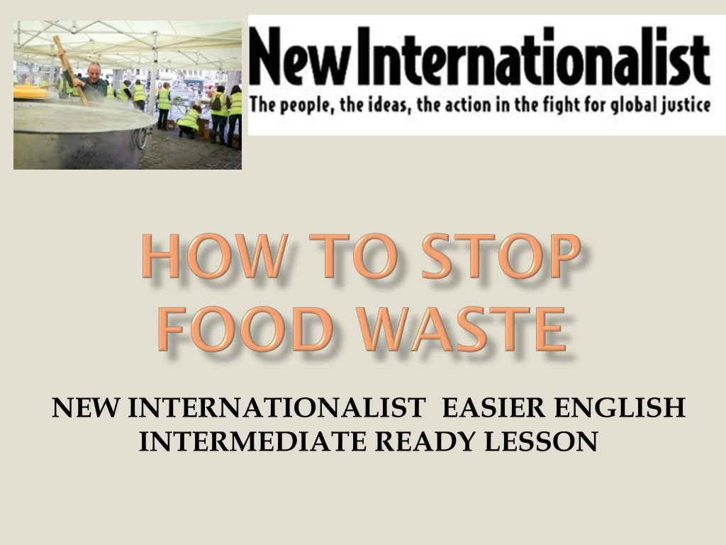 how to stop food waste n.