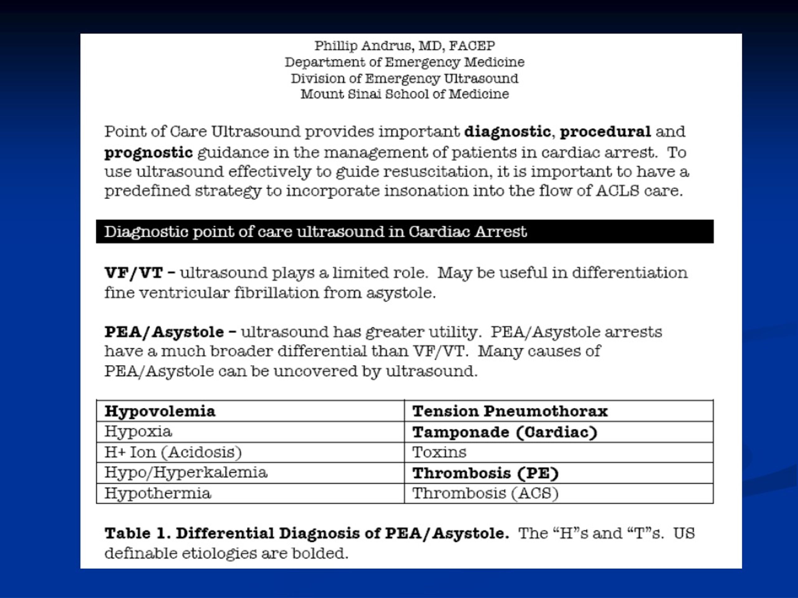 Ppt Prehospital Ultrasound Powerpoint Presentation Free Download