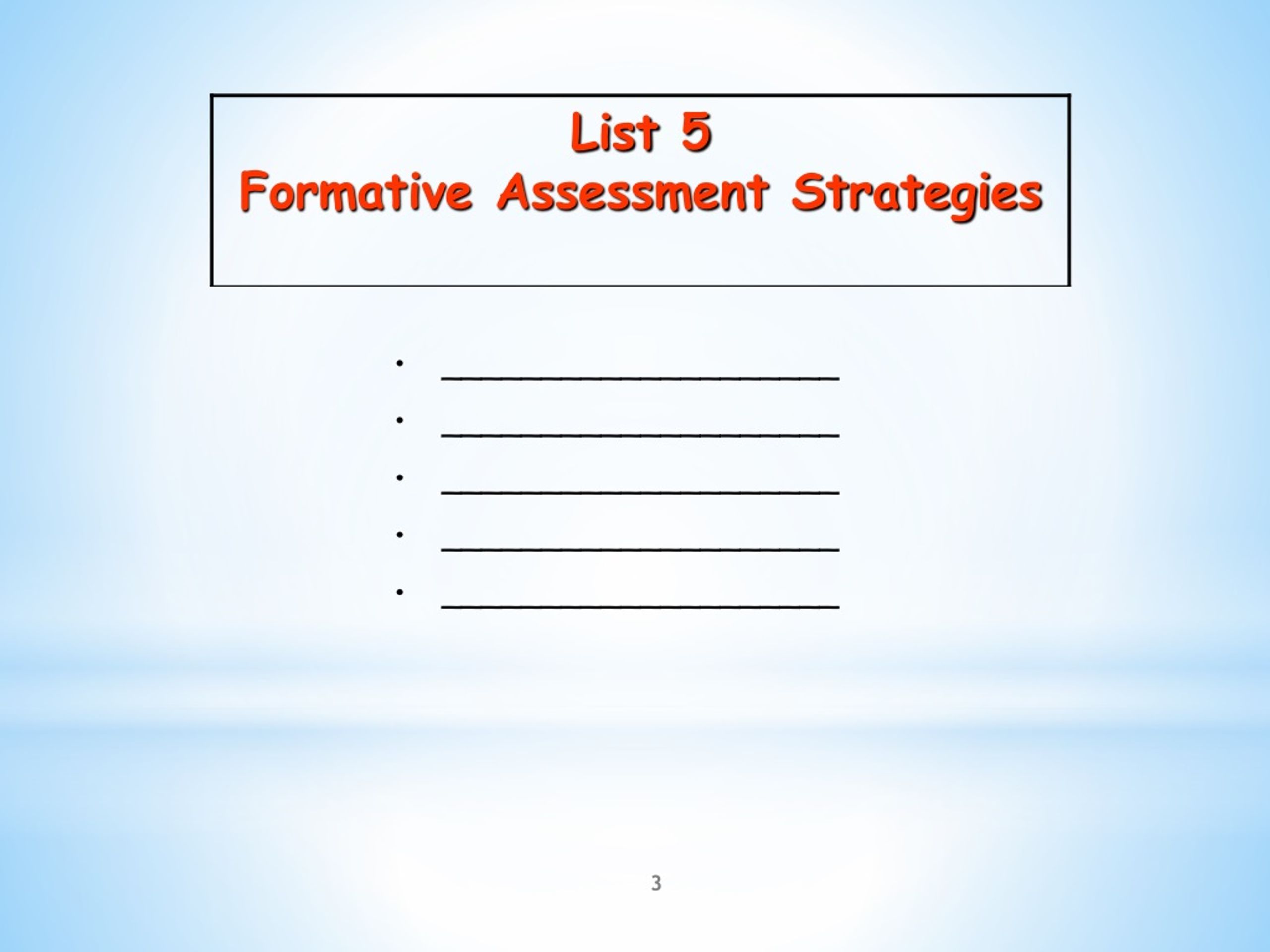 Ppt Formative Assessment Classroom Techniques Facts Powerpoint