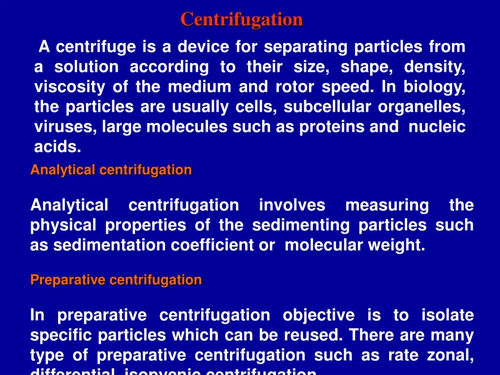 centrifugation n.