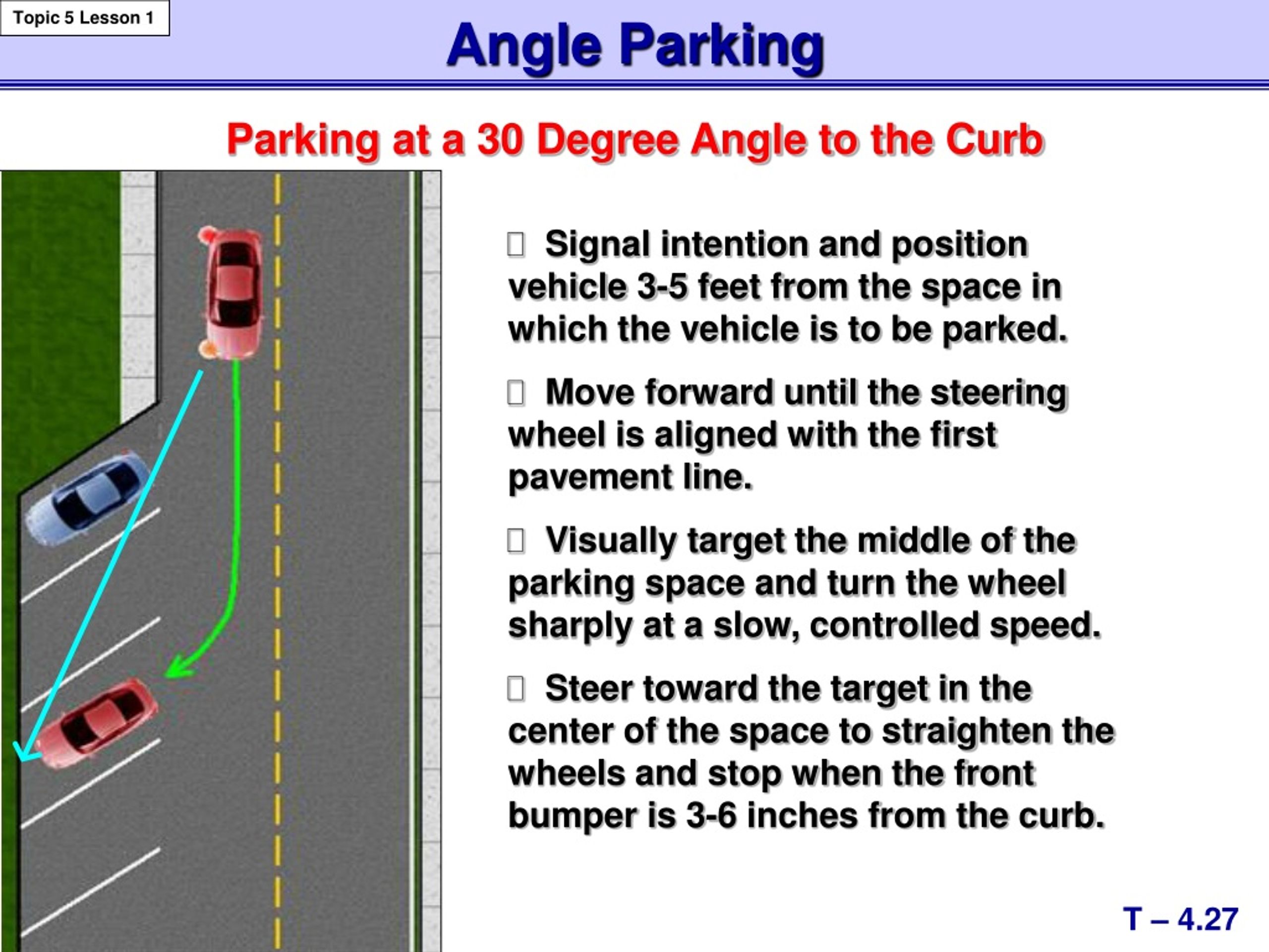 PPT - Basic Maneuvering Tasks: Moderate Risk Driving Environment Topic ...