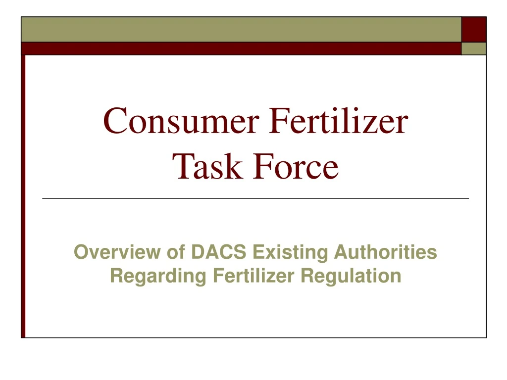 consumer fertilizer task force n.