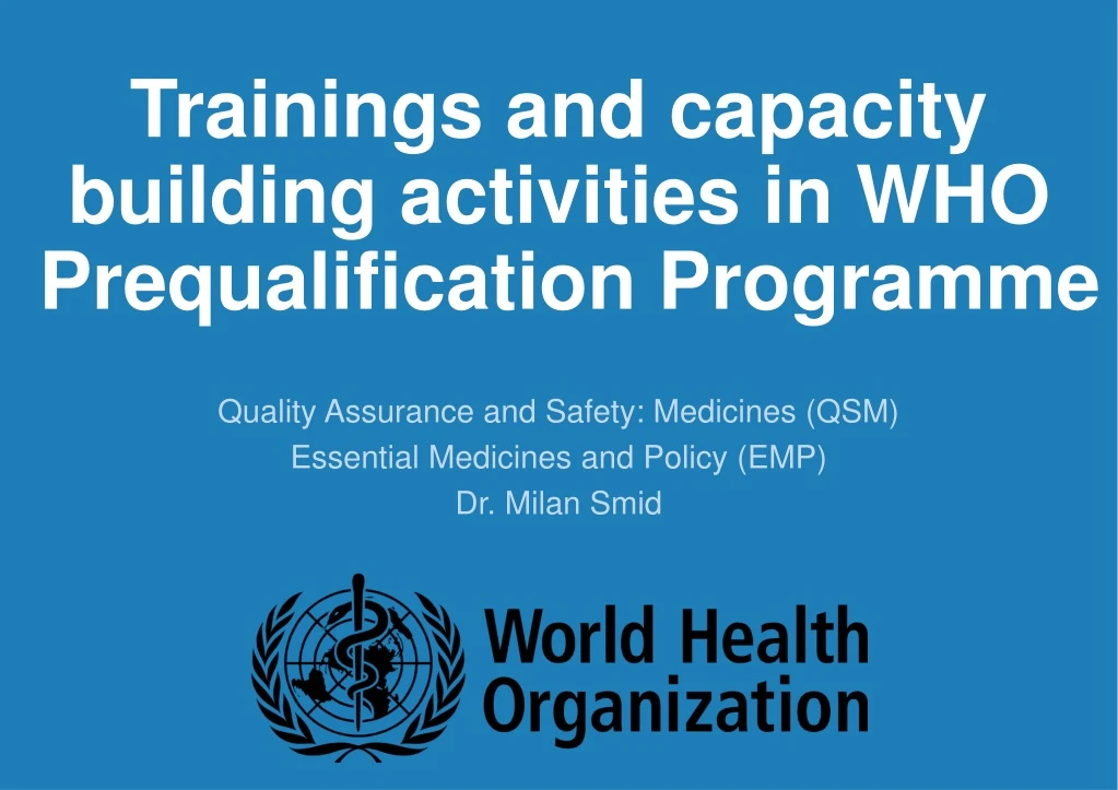 trainings and capacity building activities n.