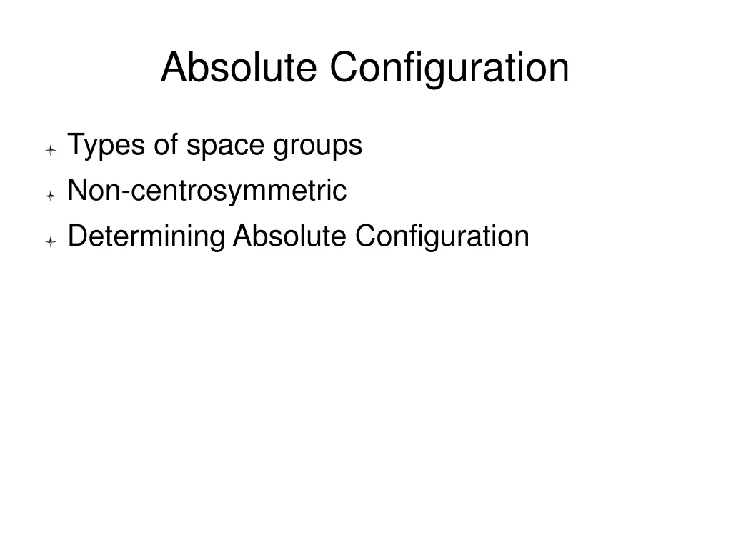 absolute configuration n.