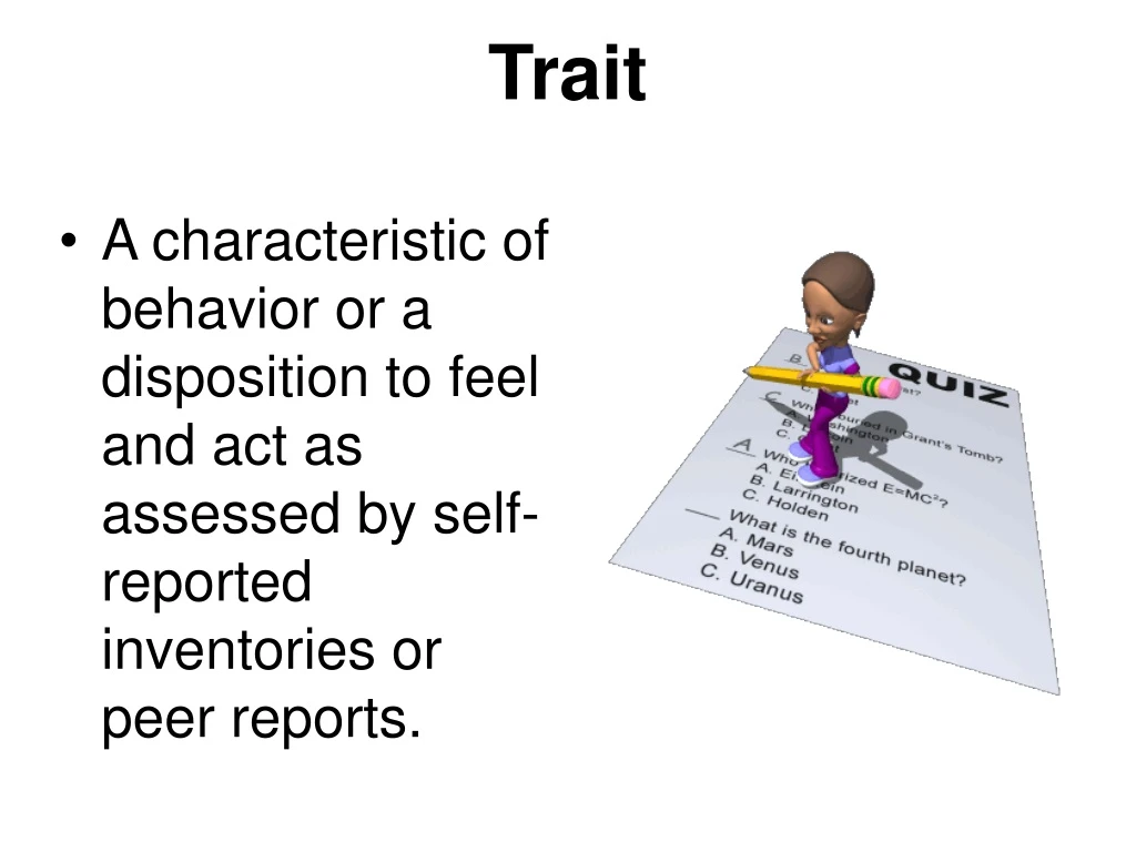 trait n.