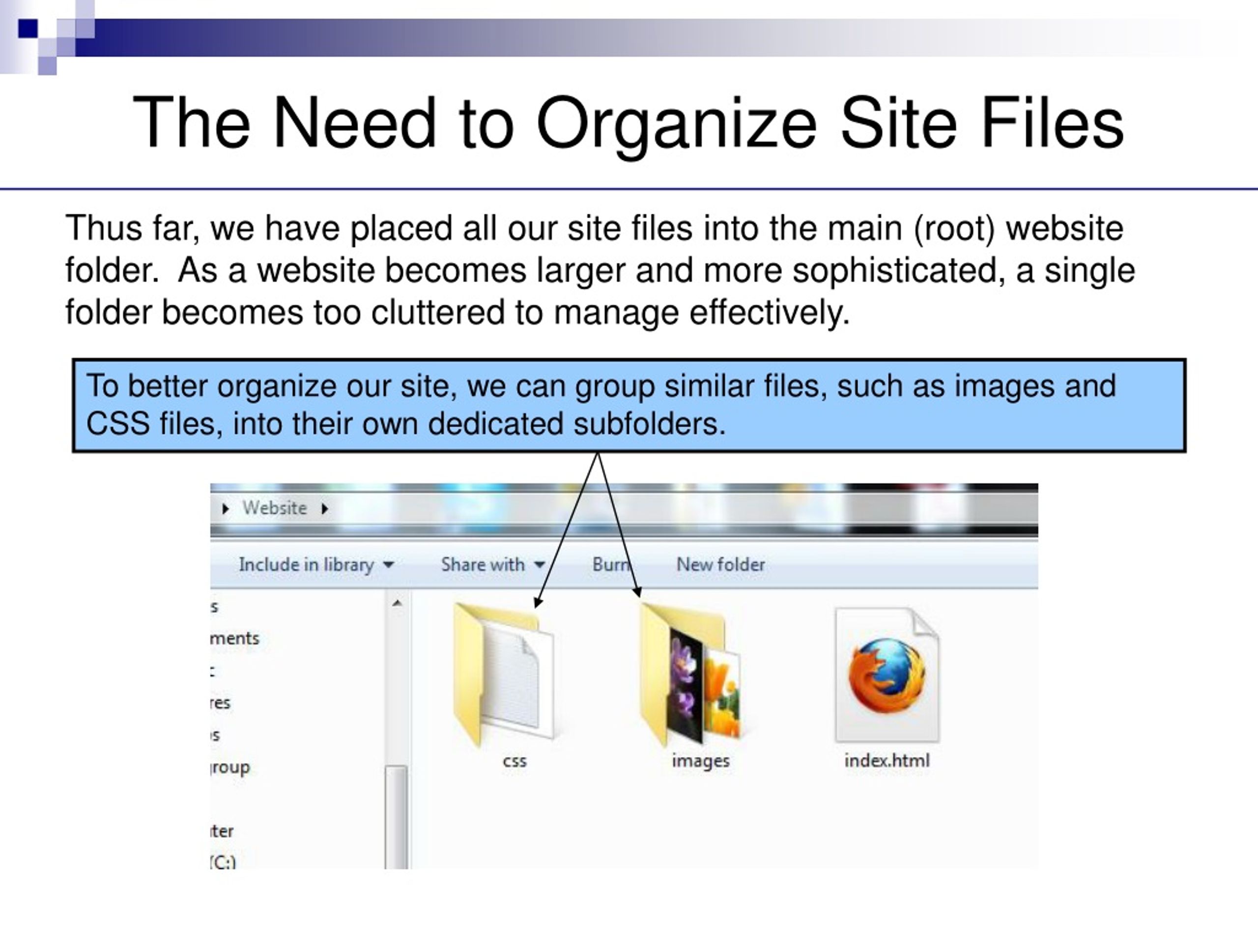 PPT - Site Organization PowerPoint Presentation, free download - ID:9215310