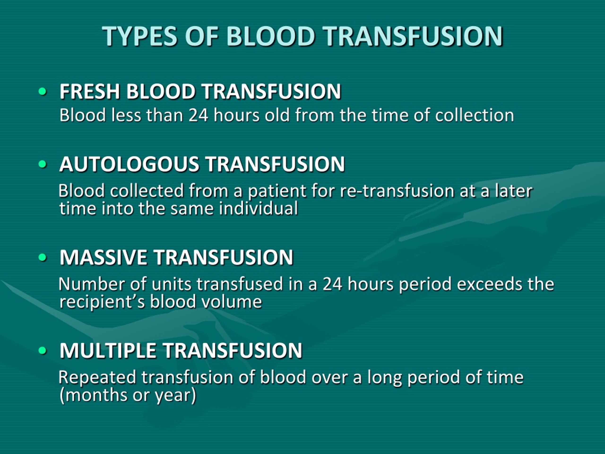 PPT - BLOOD TRANSFUSION AND TRANSFUSION REACTIONS PowerPoint ...