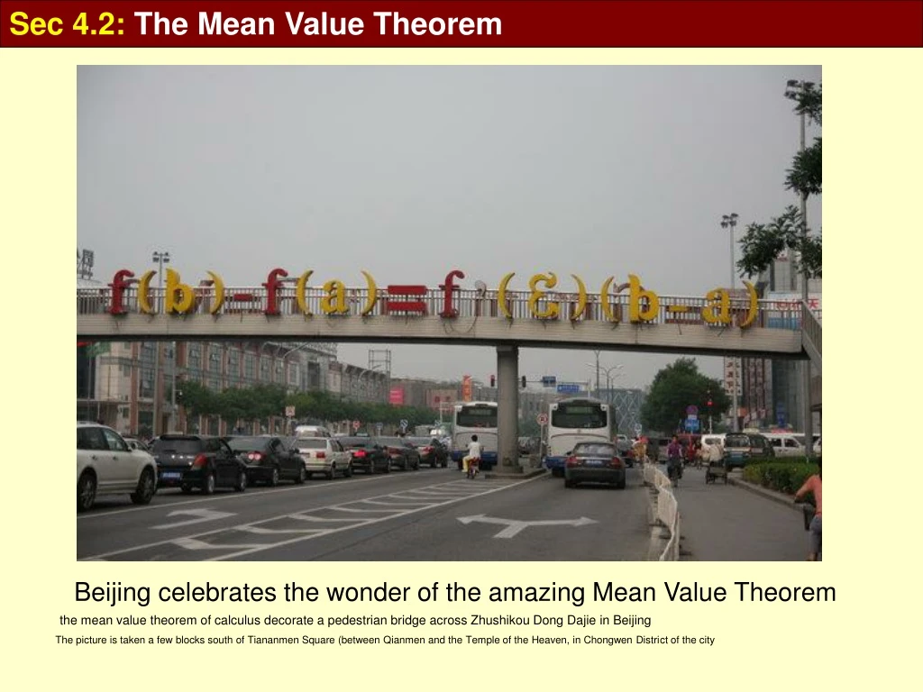 sec 4 2 the mean value theorem n.