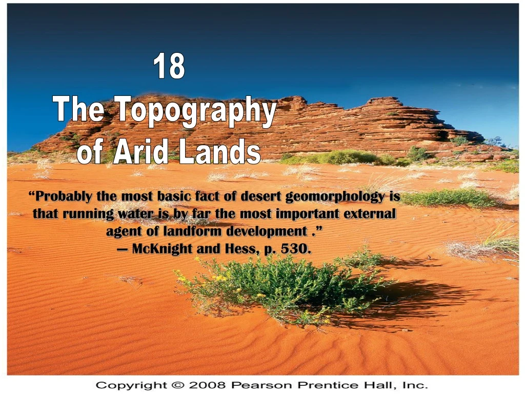 PPT - 18 The Topography of Arid Lands PowerPoint Presentation, free 