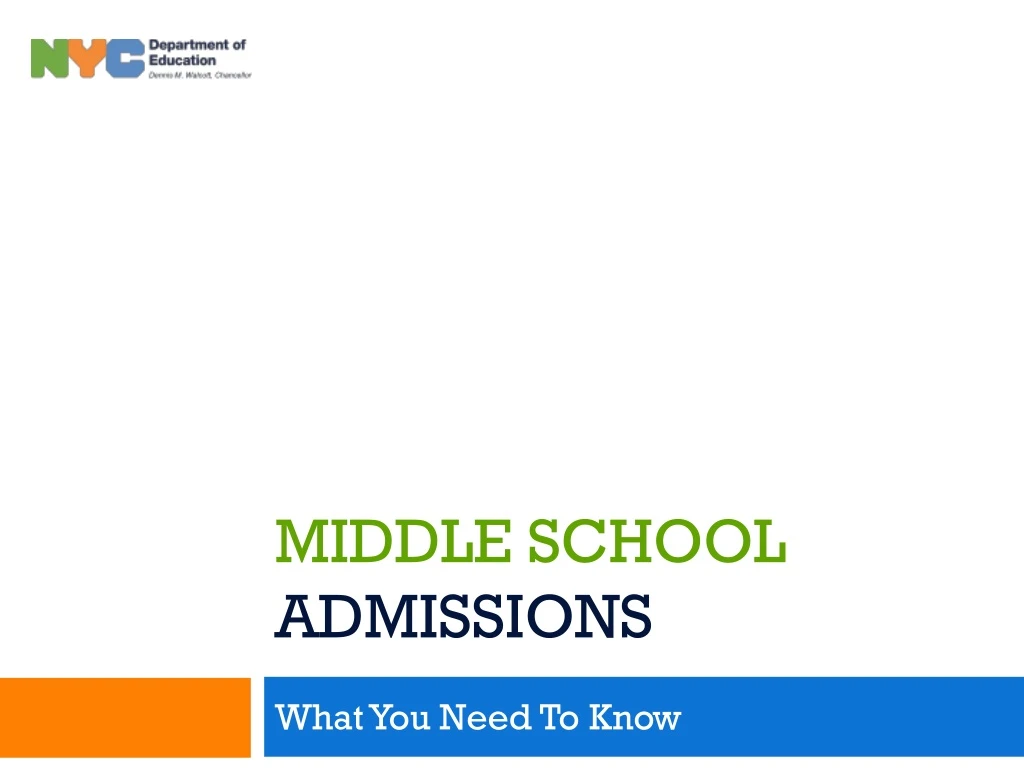 PPT Middle School Admissions PowerPoint Presentation, free download ID9216925
