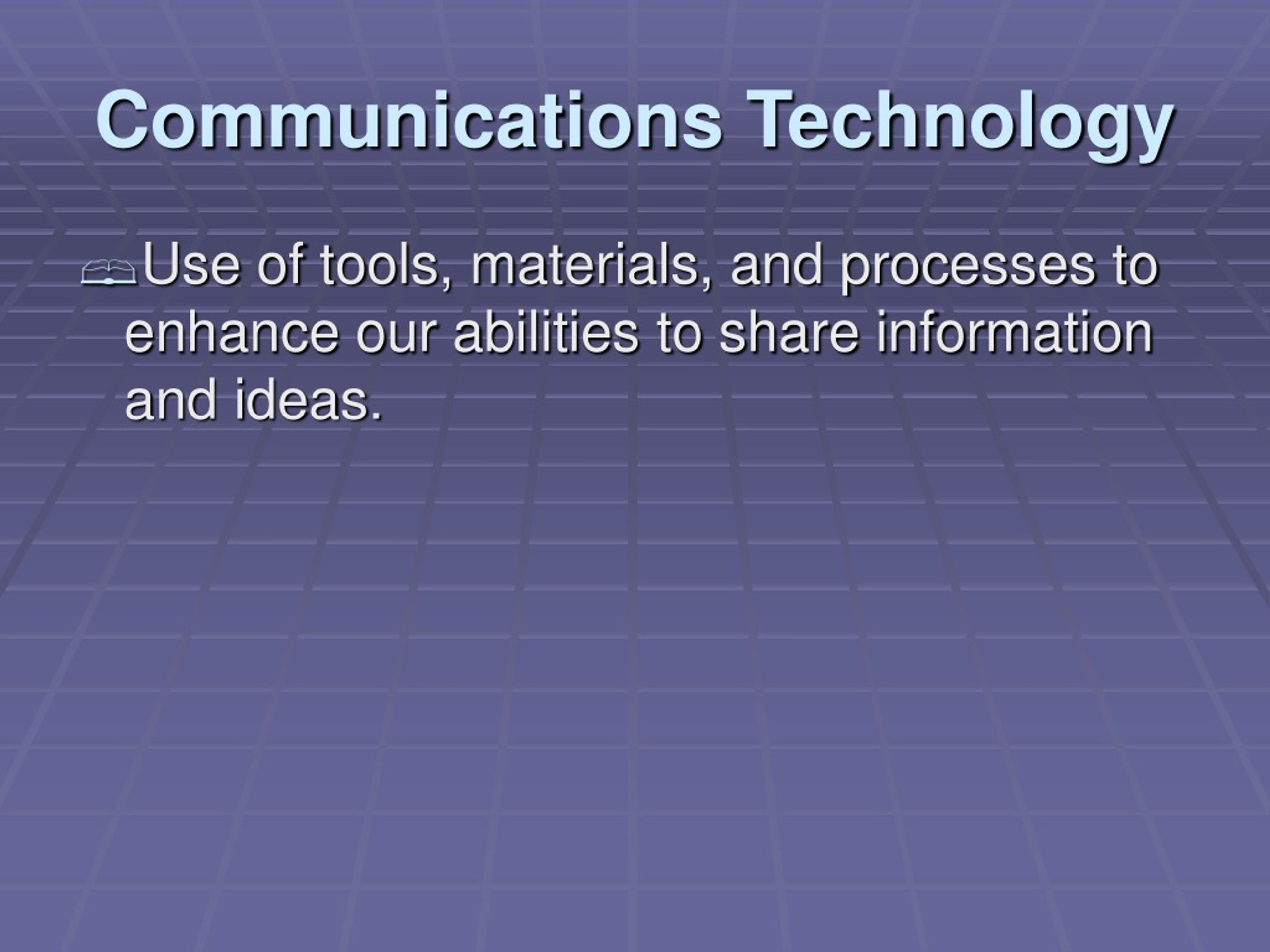 presentation on communication technology