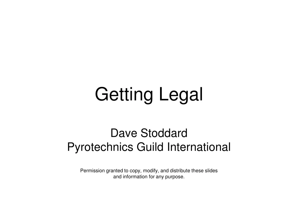 getting legal n.