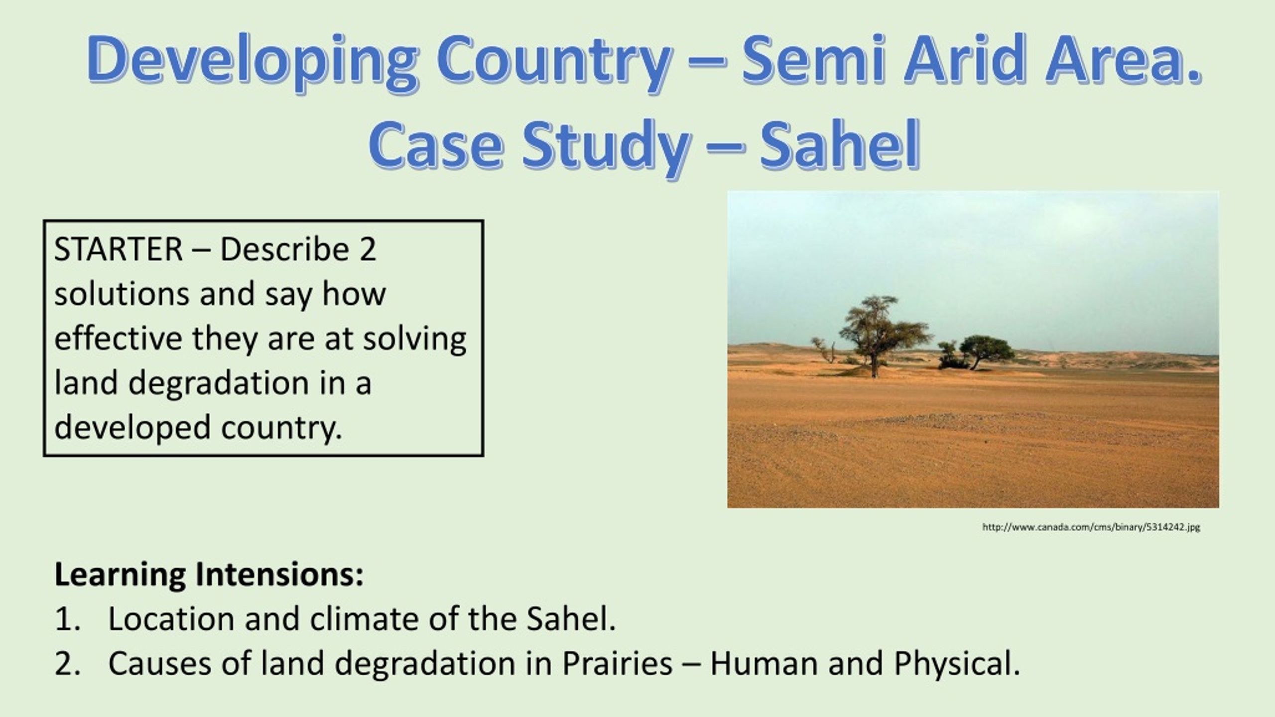 sahel geography case study
