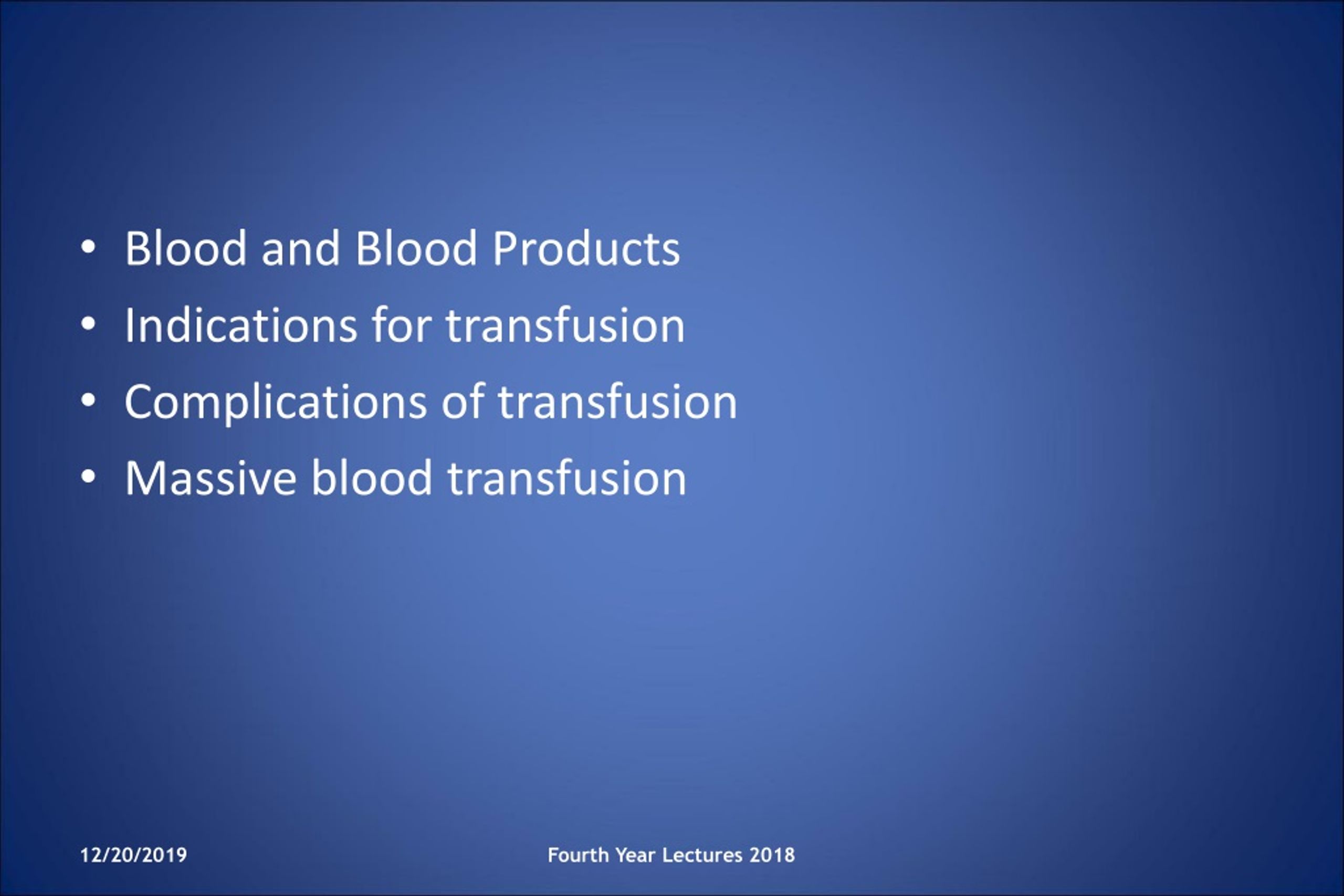 PPT - Blood And Blood Product Transfusion PowerPoint Presentation, Free ...