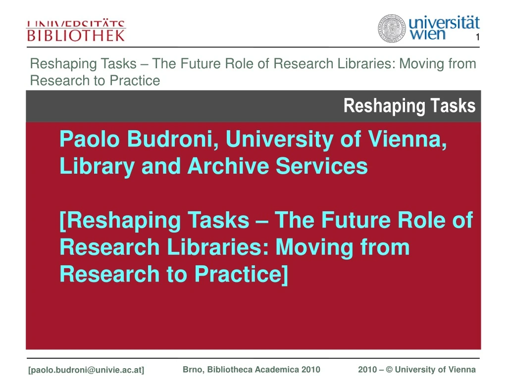 reshaping tasks n.