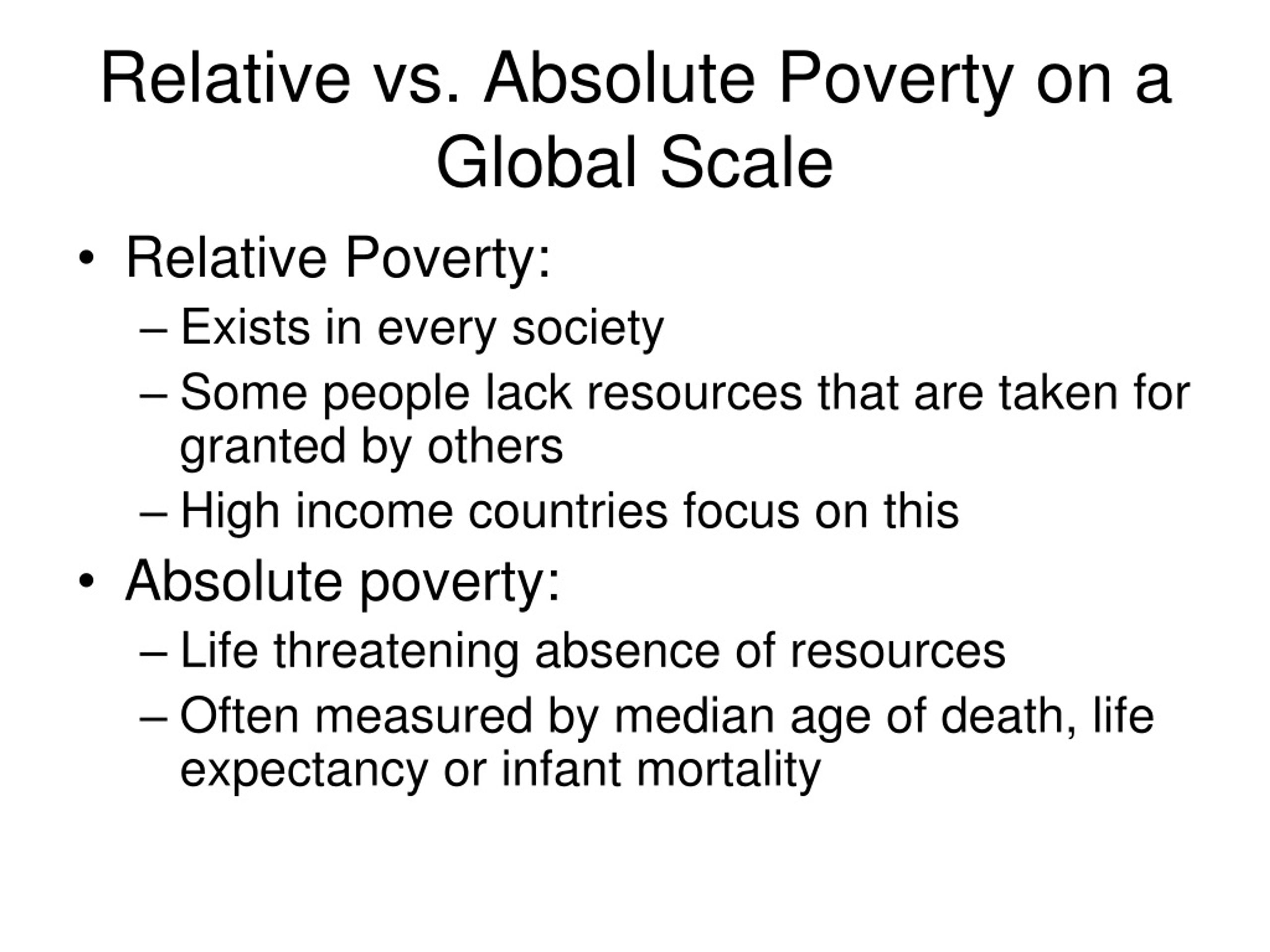 PPT Ch. 12 Global Stratification and Poverty PowerPoint Presentation