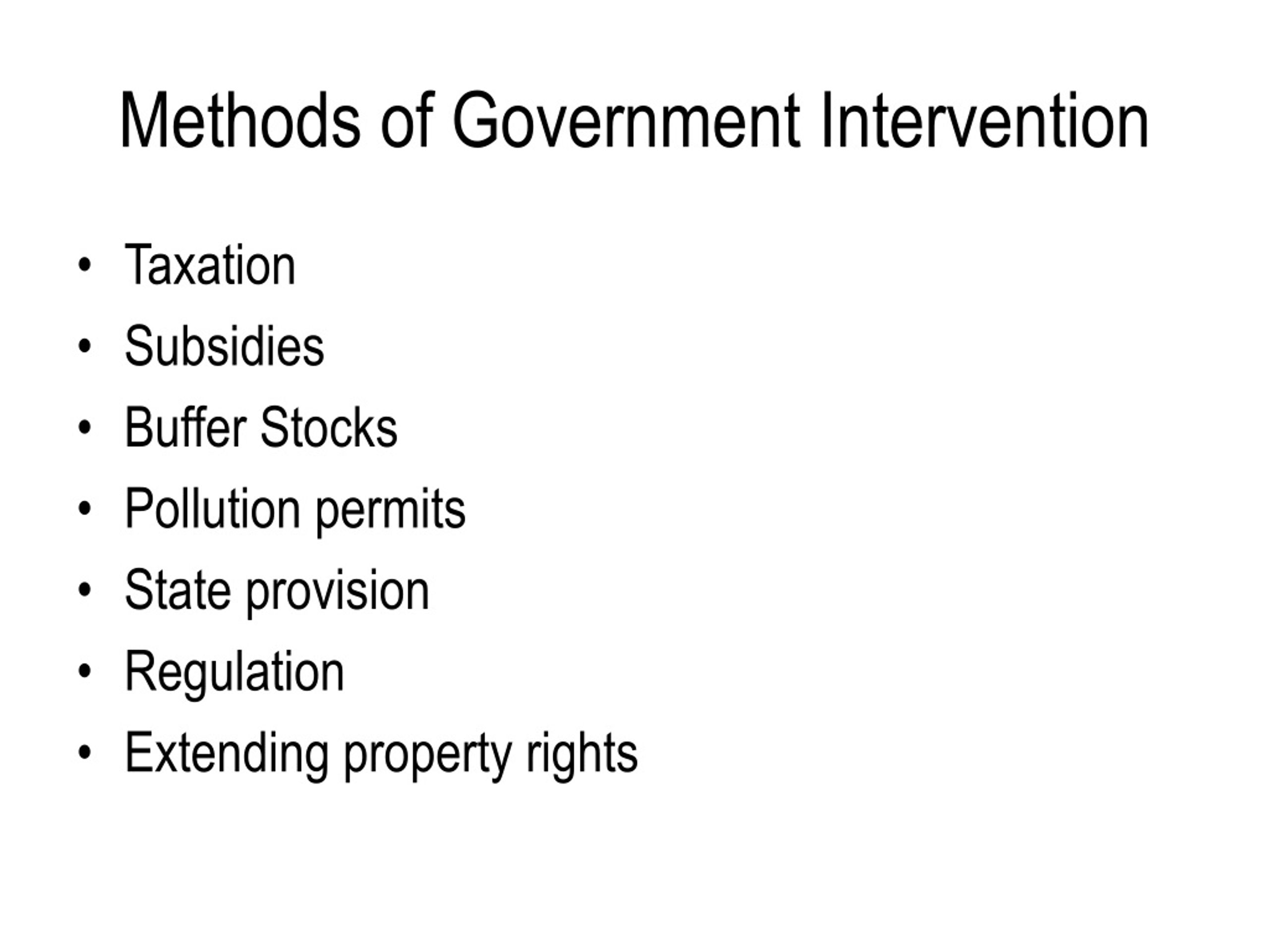 PPT - Government Intervention In The Market PowerPoint Presentation ...