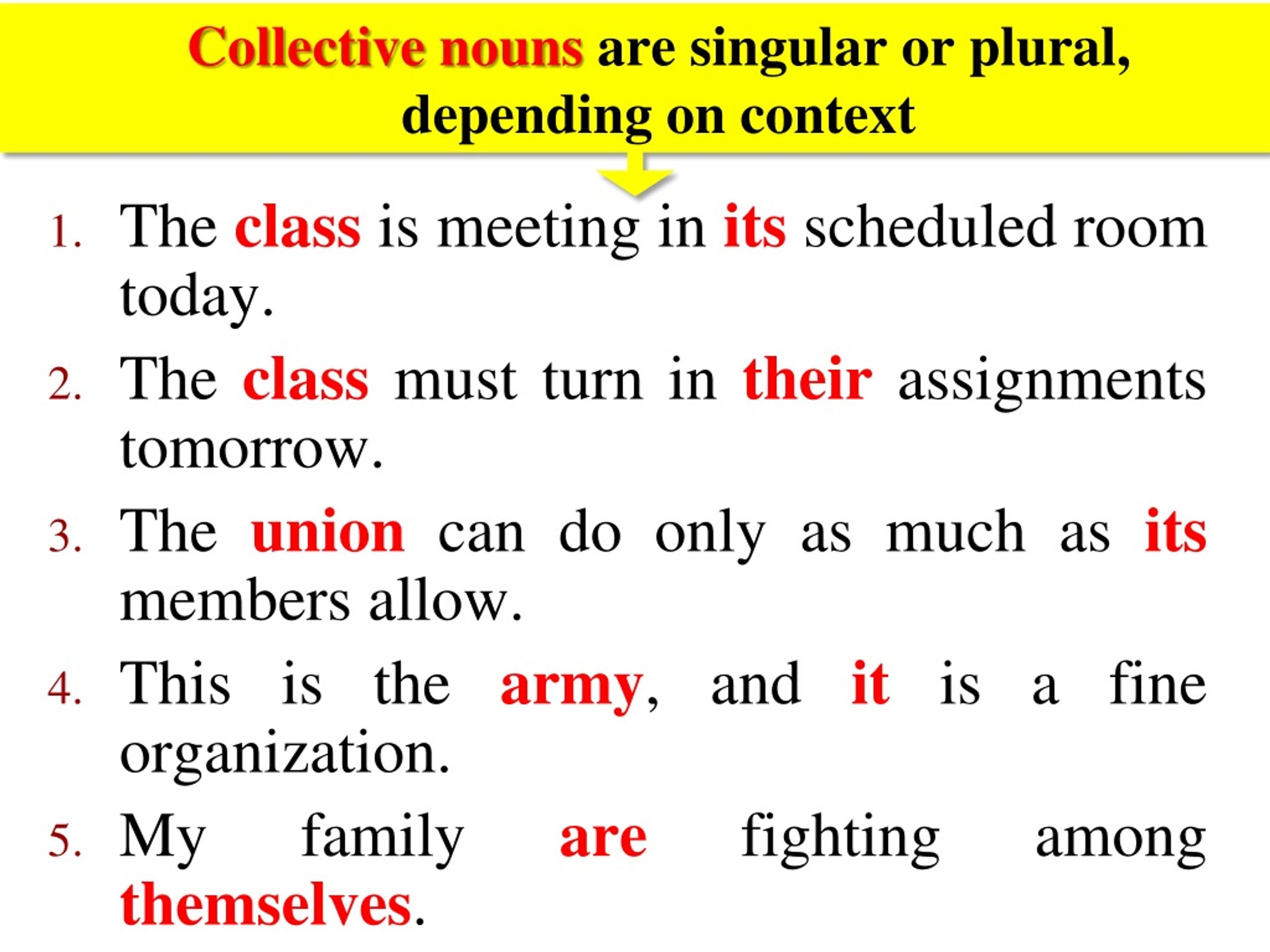 Collective nouns. Collective Nouns plural or singular. Collective Nouns примеры предложений. Предложения с the Noun.