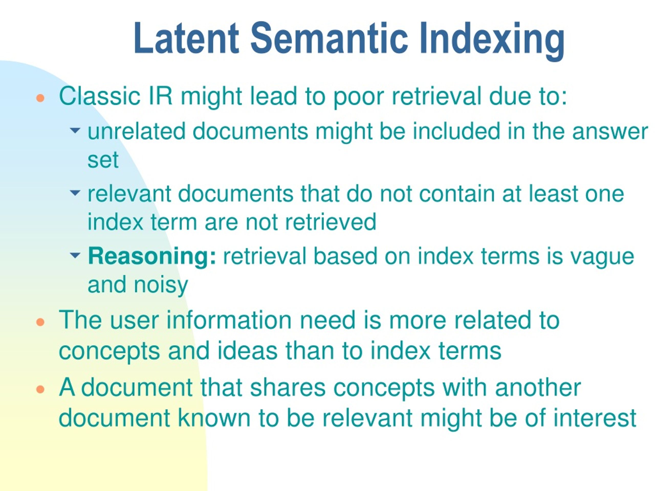 Ppt Latent Semantic Indexing Powerpoint Presentation Free Download Id9222181 7286