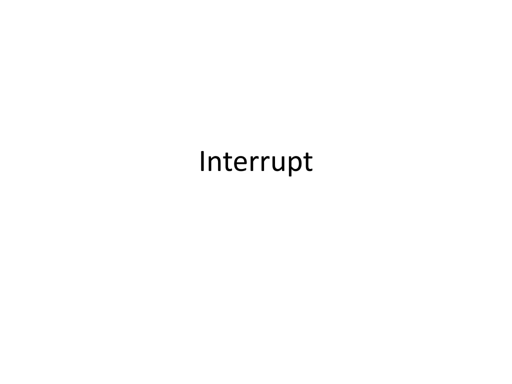interrupt n.