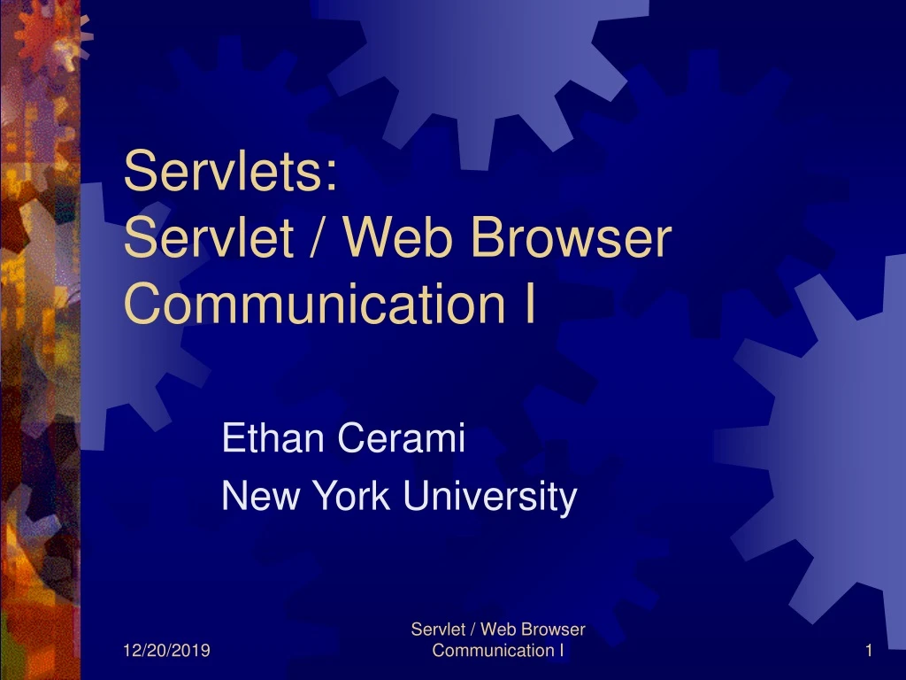 servlets servlet web browser communication i n.