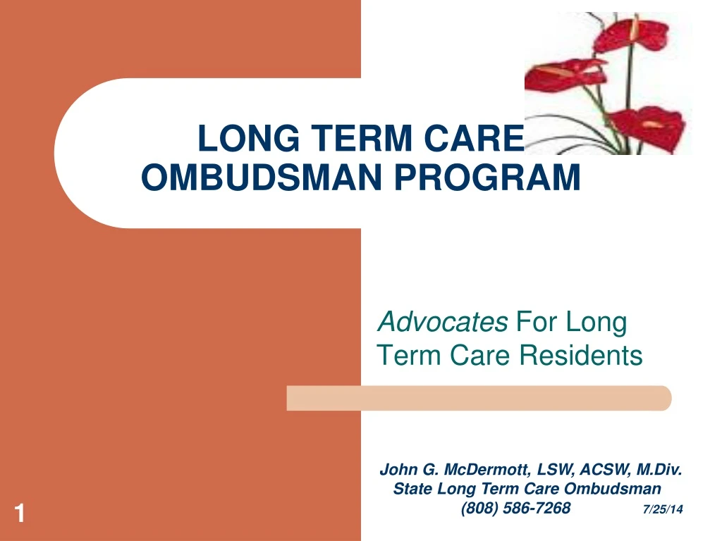 Ppt Long Term Care Ombudsman Program Powerpoint Presentation Free Download Id9223524 6324