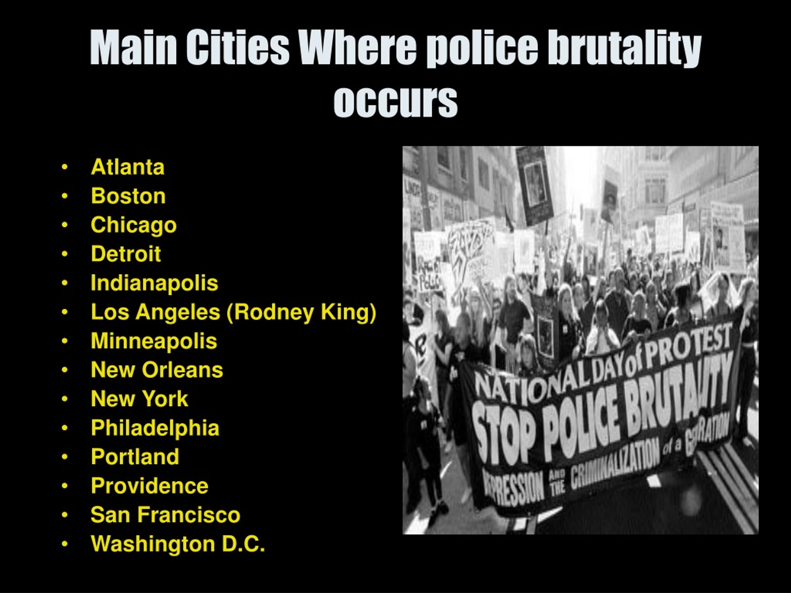 police brutality usa presentation