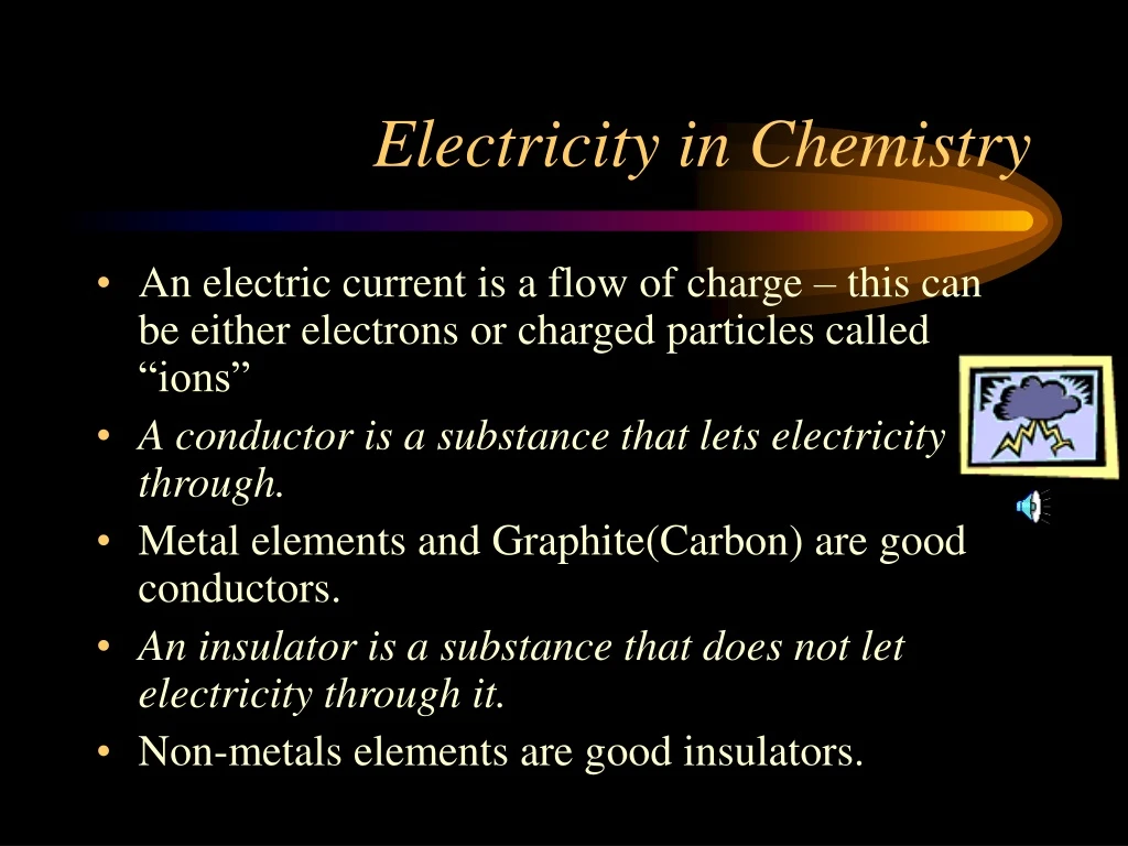 PPT - Electricity in Chemistry PowerPoint Presentation, free download ...