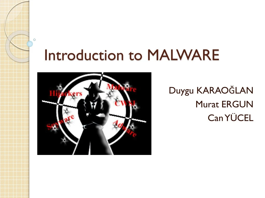 PPT - Introduction To MALWARE PowerPoint Presentation, Free Download ...