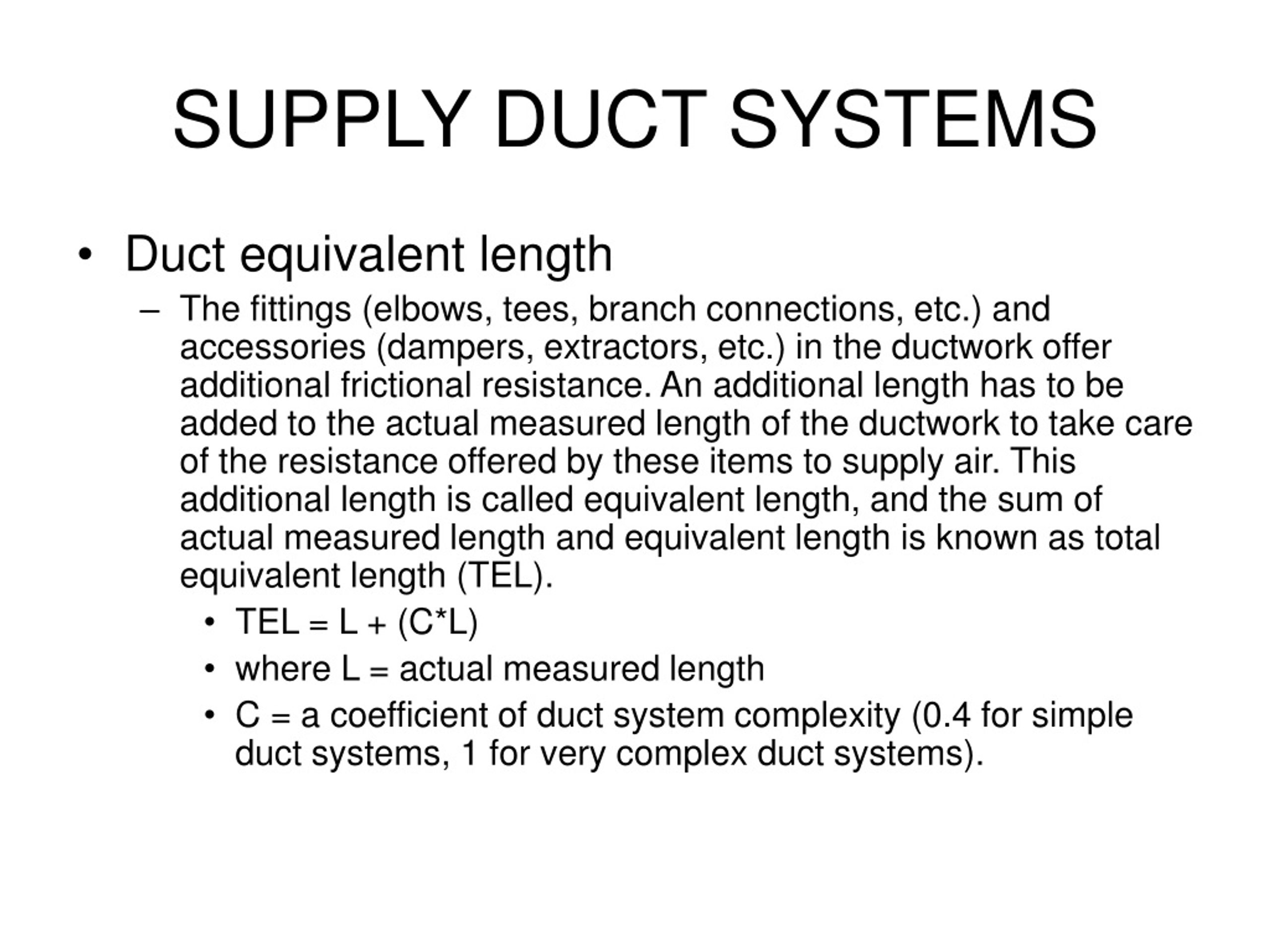 Ppt Supply Duct Systems Additional Information Read Sections 184