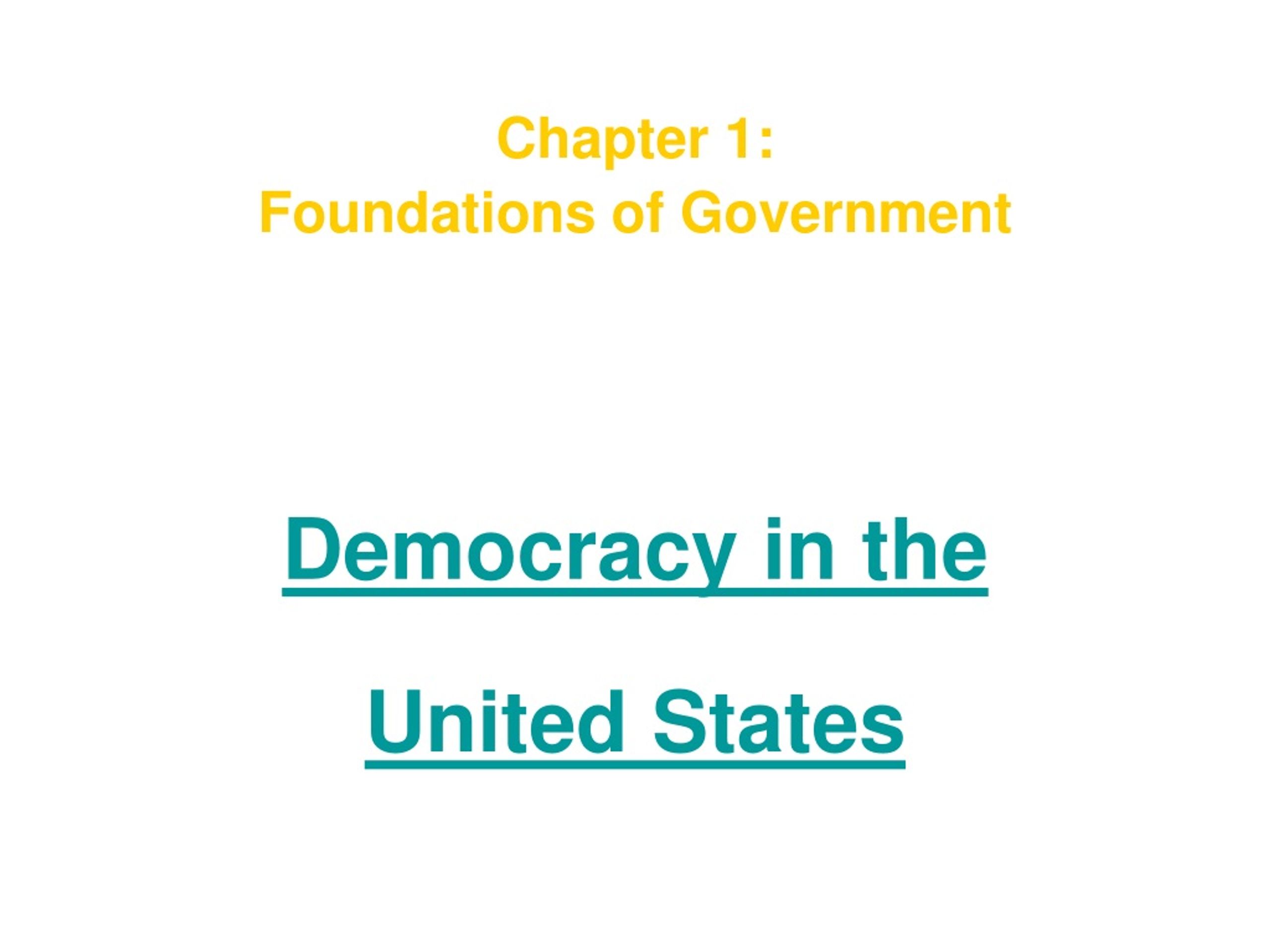 PPT - Section 3: Democracy In The United States PowerPoint Presentation ...