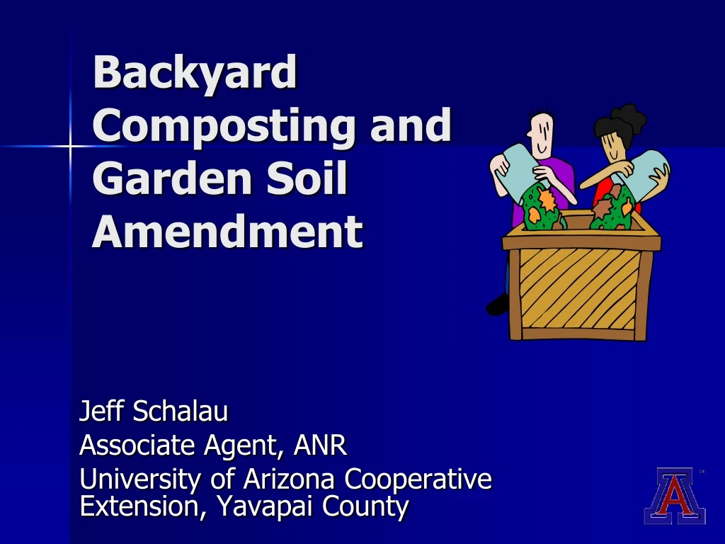 backyard composting and garden soil amendment n.