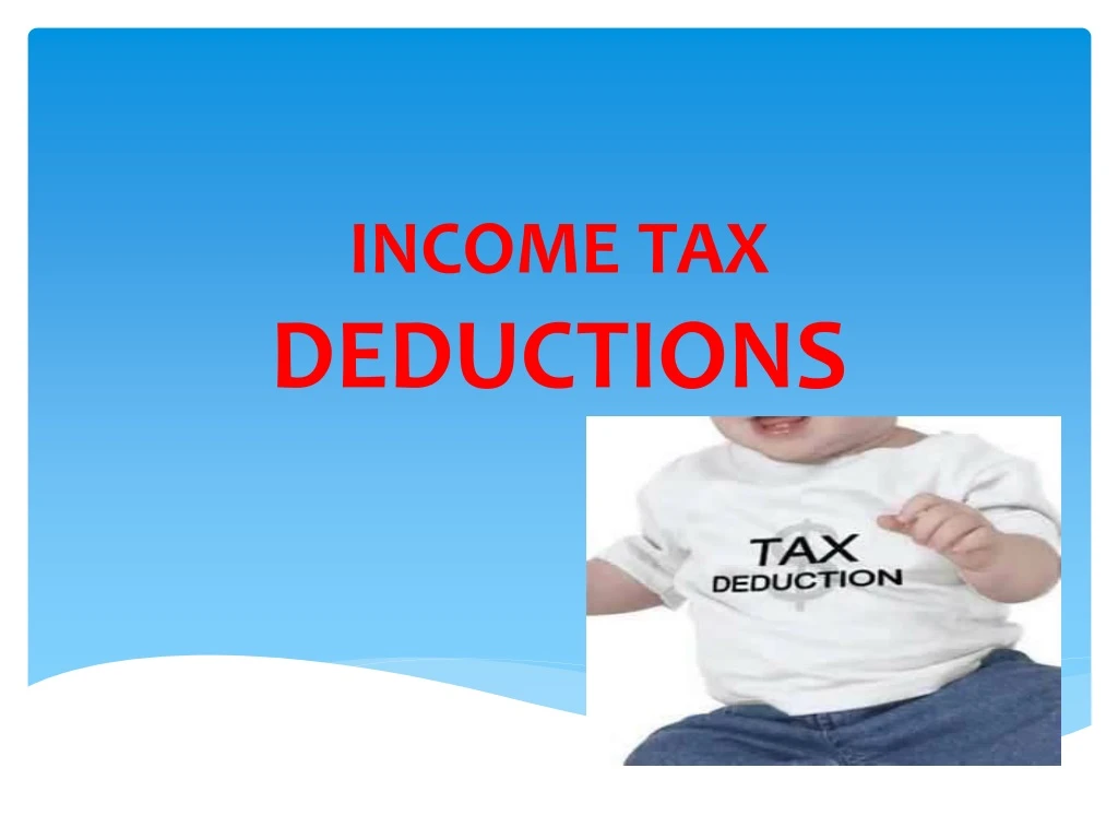 income tax deductions n.
